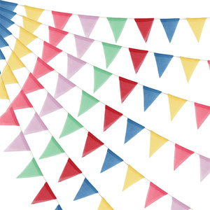 Multicolor <strong>Bunting</strong> <strong>String</strong> <strong>Triangle</strong> <strong>Flags</strong> Bulk, Garland for Grand Opening, Carnival Theme Birthday Party Decoration Outdoor - Product Image 3