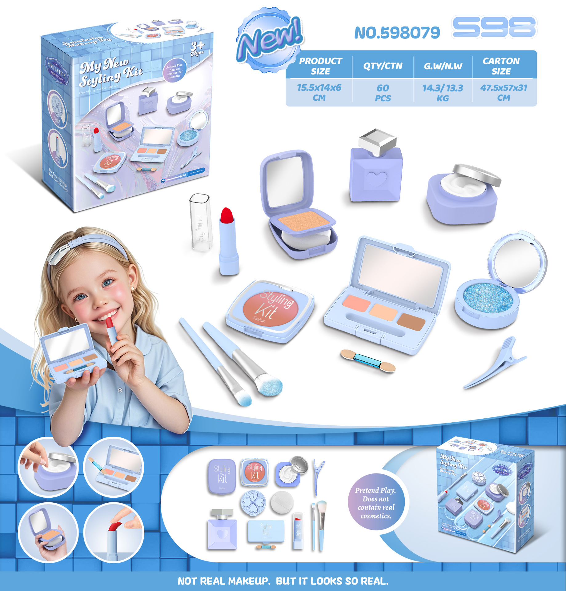 Nouveau produit bleu dans la boîte de couleur 079 (