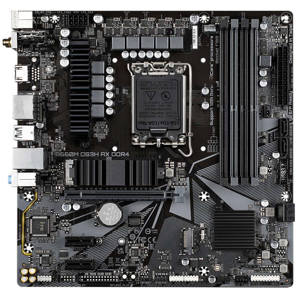 B660M DS3H AX DDR4 En rupture de stock
