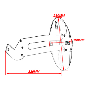 Yeni varış motosiklet aksesuarları arka çamurluk BMW F650 F700 800 GS