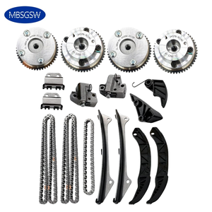 17 PCS新タイミングチェーンCVVTカムシャフトギアキットヒュンダイジェネシスKIA V6 24350-3C110 24370-3C100自動車部品エンジンシステム用