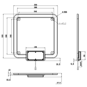 HF 13.56MHz RFID Antenna with ABS Small Tag Built-in Tunable Library and SMA <strong>System</strong> for <strong>Access</strong> <strong>Control</strong> Card Readers - Product Image 6
