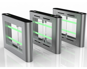 Control de acceso de seguridad Torniquetes de reconocimiento facial óptico antiaplastamiento de alta velocidad Puerta de barrera oscilante Puerta de barrera automática eléctrica - Product Image 1