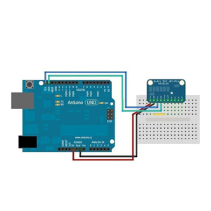 ADS1115 16-Bit-4-Kanal-Präzisions-ADC-Entwicklungsplatinenmodul Kompatibel mit Arduino & Raspberry PI I2C/IIC-Schnitts telle
