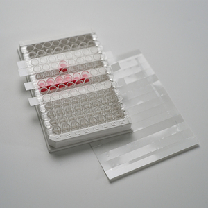 128*99 Mét có thể tháo rời <span class=keywords><strong>microplate</strong></span> <span class=keywords><strong>Elisa</strong></span> Enzyme nhãn tấm 96 tốt <span class=keywords><strong>Elisa</strong></span> tấm đáy phẳng chịu nhiệt độ niêm phong tấm - Product Image 2