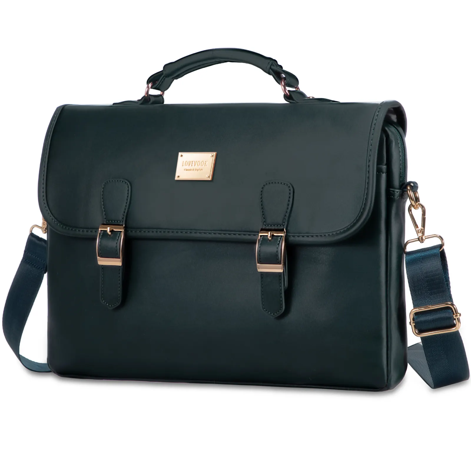 LOVEVOOK 15.6 inch laptop bags women business canvas shoulder bag large capacity ladies office handbags satchel bags women