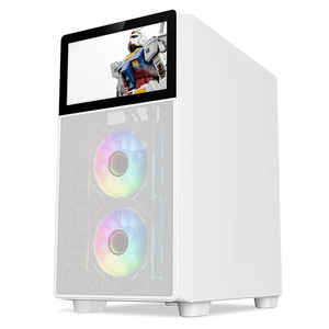 Porta aperta pannello laterale in vetro temperato ATX Gaming Case con schermo Display LCD custodia del Computer - Product Image 2