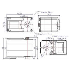 Feetech STS3215 19KG 7.4V çift eksenli TTL dize Servo için SO-ARM100 robotik kol programlama robotu için