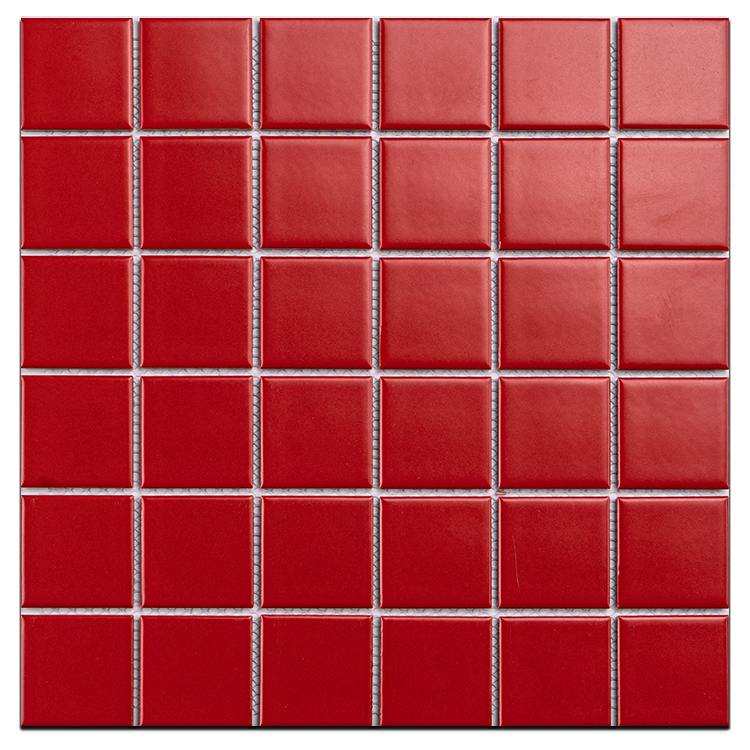 4844 red ceramic mosaic