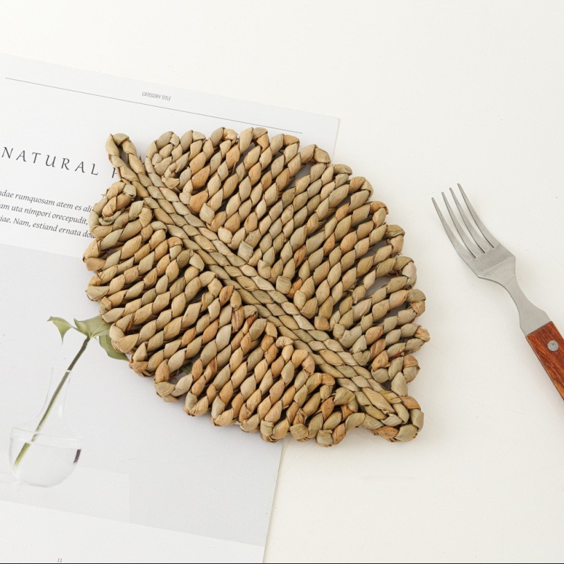Solid-color large leaf reed mat-5033 cm