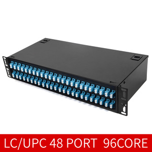 LC 48 puertos 96 Core adaptador de carga Pigtail fibra óptica Patch Panel 2U 19 pulgadas caja de terminales UPC red de distribución de fibra óptica - Product Image 6