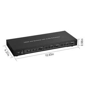 4x2 for <strong>HDMI</strong> <strong>Matrix</strong> Switch 4K HDR HDCP2.<strong>2</strong> Audio De-Embedding Scalable <strong>Output</strong> RS232/IR for Conference Home Video Splitters - Product Image 4