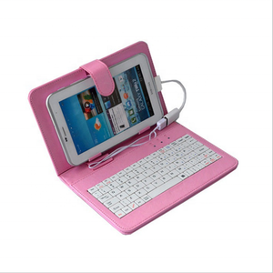 Machen Sie Kamera löcher Designs Universal Android 9.7 10,1 Zoll Tablet PC Leder Tastatur Fall mit Micro USB Typ C Kabel Tastatur - Product Image 6