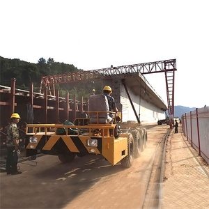 中国5轴混凝土梁运输拖车500T桥梁拖车