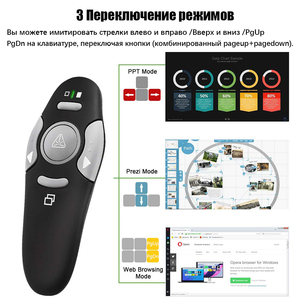 Prezzo all'ingrosso presentazione Wireless Clicker remoto con puntatore Laser presentazioni PowerPoint USB Dongle presentatore remoto - Product Image 4