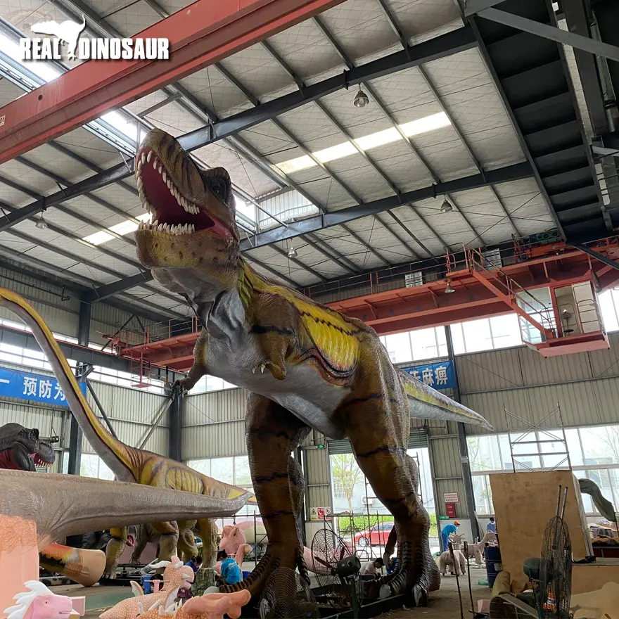 Novo Modelo de Dinossauro Para Parque Temático Exposição de Dinossauros