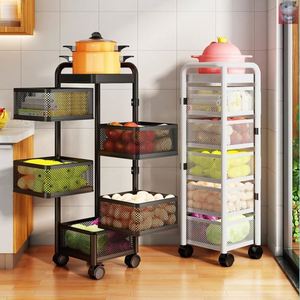 Wholesale Price 3 <strong>4</strong> 5 <strong>Tier</strong> <strong>Rack</strong> Multi Layer Rotatable Storage Vegetable Basket 360 Degree <strong>Rotating</strong> Baskets <strong>Rack</strong> - Product Image 2