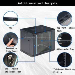Настенный мини-серверный шкаф, 19 дюймов - Product Image 2