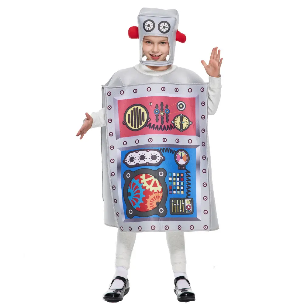 Disfraz personalizado de Robot divertido para niños, disfraz de fiesta de Festival, gran oferta, venta al por mayor