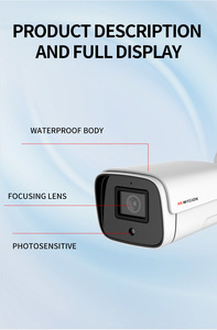 HKWASION 5MP HD PoE telecamera di sicurezza IP Wireless per esterni telecamera di sicurezza per la casa visione notturna 6MM obiettivo protocollo proiettile grandangolare - Product Image 2