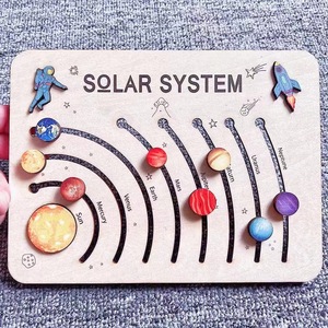 Factory Direct Multi-Layer Wooden Puzzle Early Learning Educational <strong>Toy</strong> Multi-Planets Solar System Children's Desktop <strong>Toy</strong> - Product Image 3