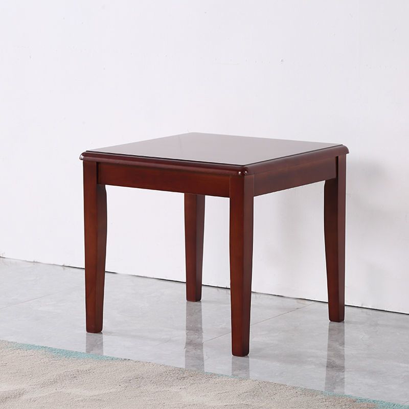Table carrée (couleur noyer) 60*60*54 cm de hauteur