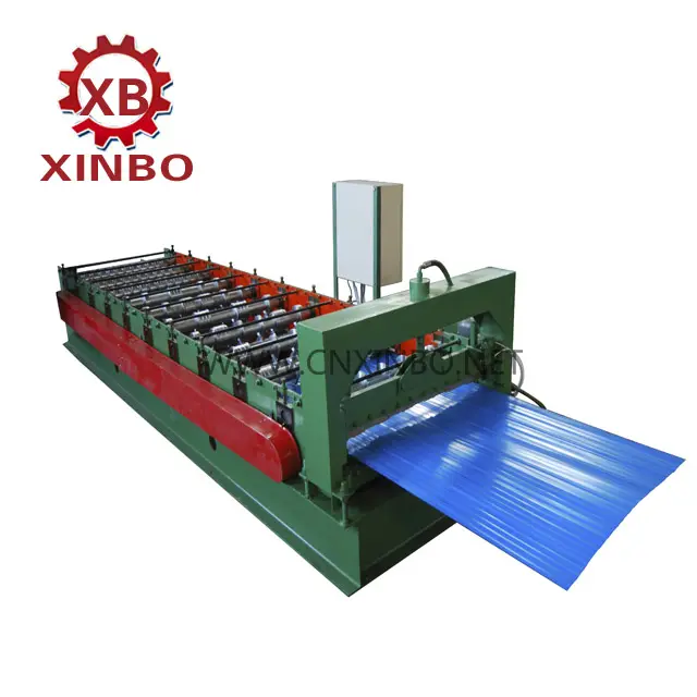 Xinbo 836/850/988 Dach- und Wandpaneel-Rolle formung Maschine zur Herstellung von Dachblech aus Wellpappe