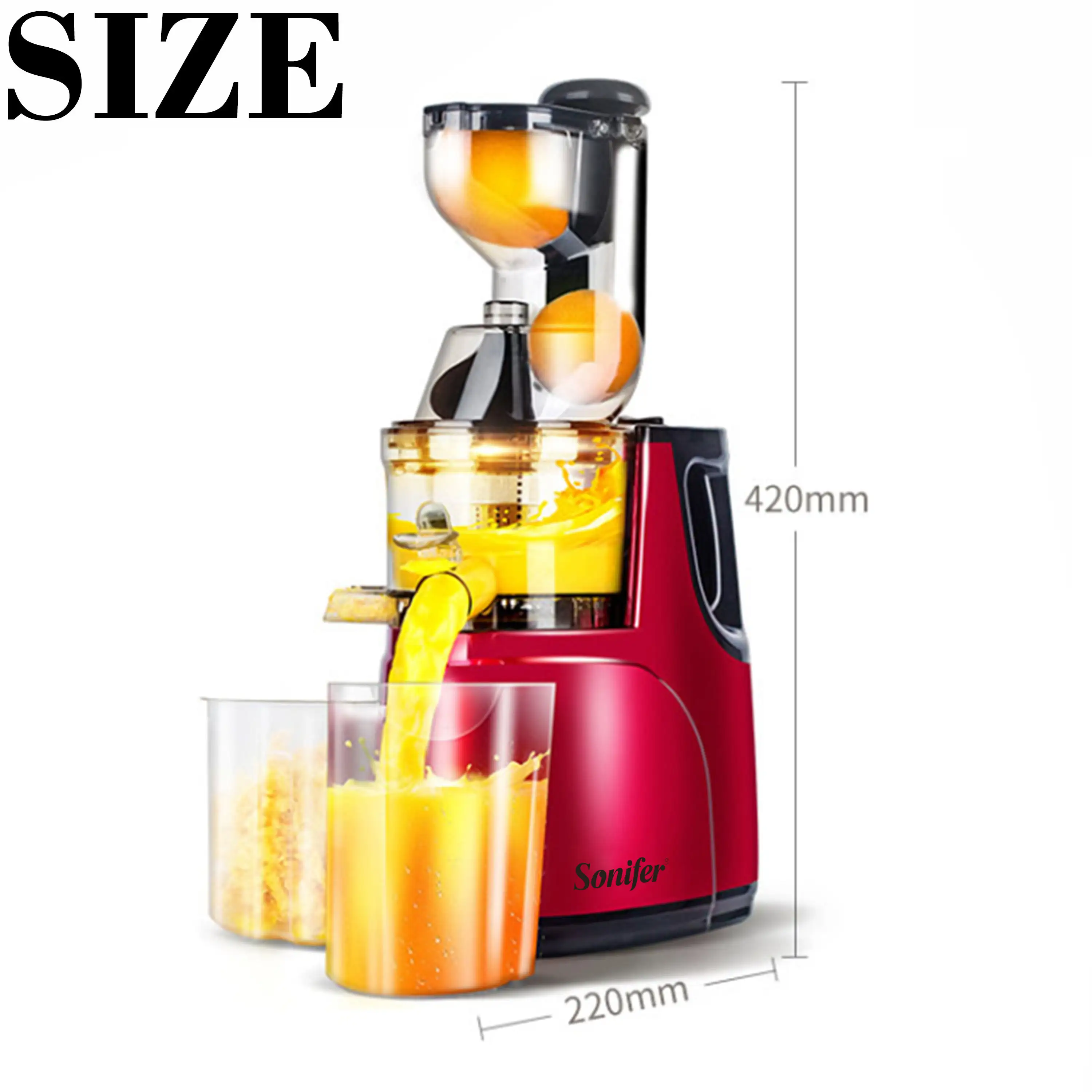 Sonifer máquina de suco de laranja, alta qualidade, operada por imprensa fria, SF-5537