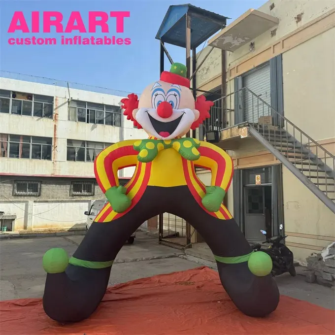 Circus decorations inflatable cartoon clown, funny inflatable clown mascot for prop