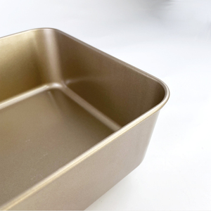 Customized Non Stick square Gold Bread Baking Tray Nonstick Carbon Steel Cake Bread Baking Pan <strong>Bake</strong> Ware Sheets for Oven - Product Image 5