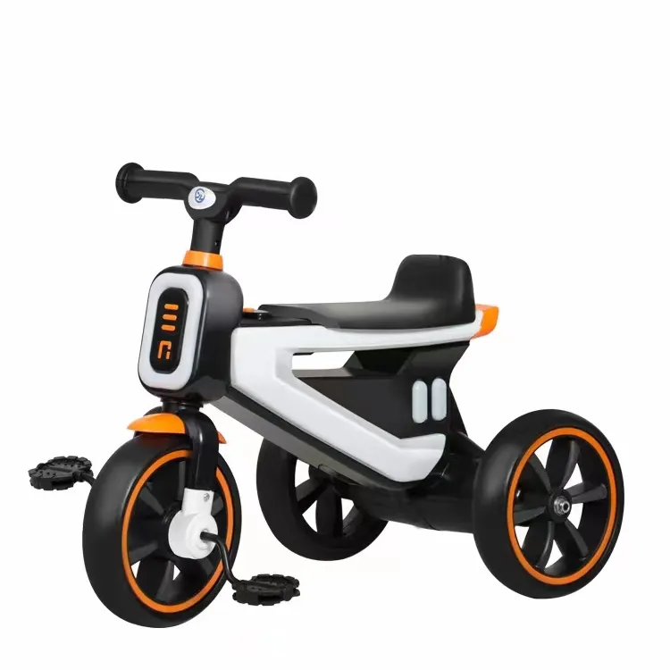 Novo estilo Crianças Triciclo/bebê trike com música e luz/crianças trike com carro push