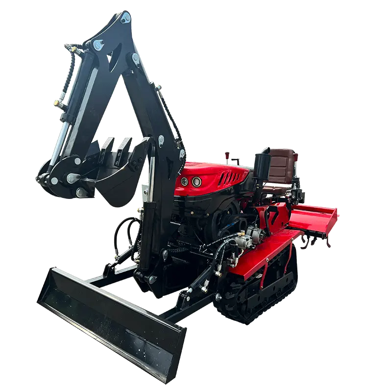 80hp 100hp 120hp tracteur à chenilles bulldozer chargeur frontal cultivateur agricole rotatif moteur puissant