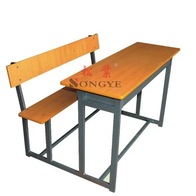 Double Seater School Student Table Set Education Double Desk And Chair School Furniture