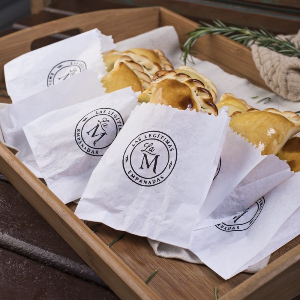Sac en papier personnalisé pour plats à emporter