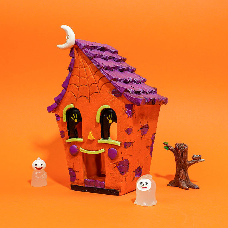 Pointed Roof Pumpkin House