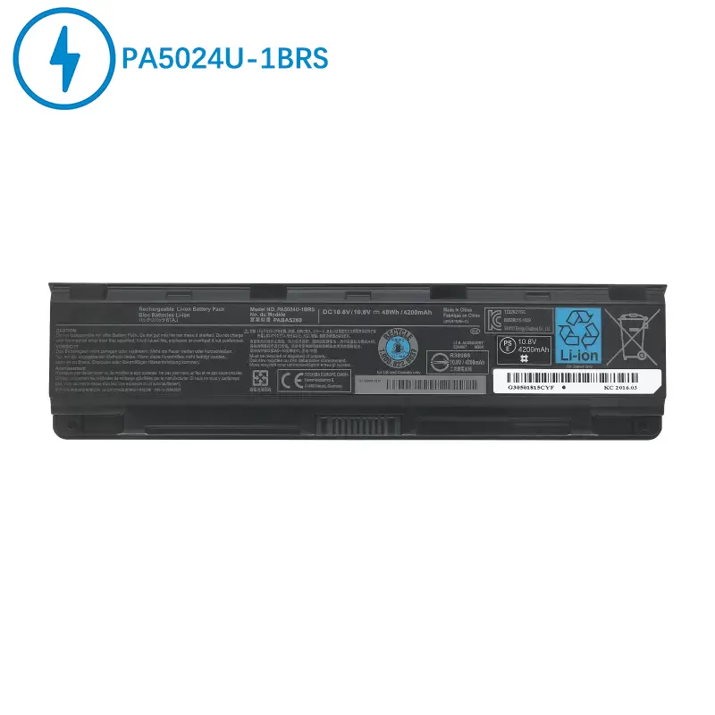 PA5024U-1BRS PA5023 PA5025東芝SatellitePro C50 C800C850充電式ノートブックバッテリー用OEMラップトップバッテリー