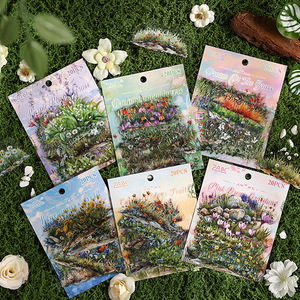 20 Sheets Per Pack of the Wizard of <strong>Oz</strong> Garden Landscaping Handbook Sticker Pack Creative Handbook Stickers - Product Image 1