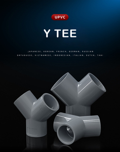 Y tee UPVC ortak plastik su borusu 4 dağıtım adet PVC boru - Product Image 4