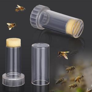 2 adet yeni arıcılık kraliçe arı işaretleme araçları arı işaretleyici tüp Catcher kafes sünger fiş ve kanat kesim ile çiftlik kullanımı için - Product Image 4