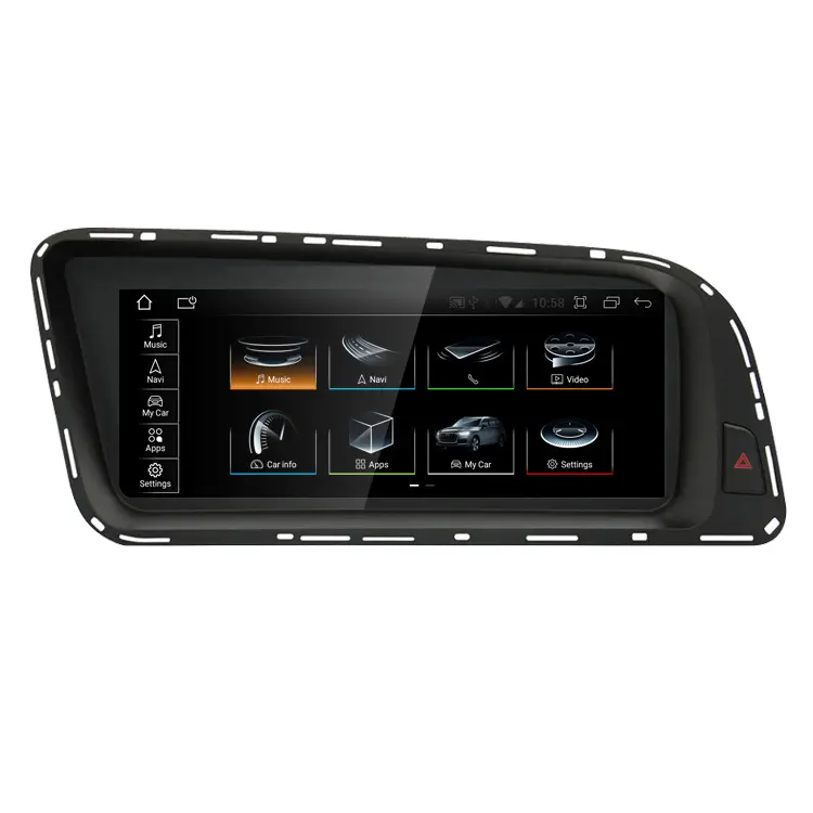 YZG 8 Core 8.8 Inch Layar Sentuh Navi Mobil Pemain Multimedia Sistem Radio Autoradio Dvd Android untuk Audi Q5 2010 2011