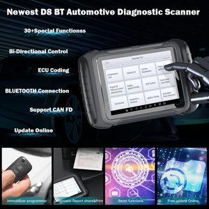 Il più recente strumento diagnostico completo XTOOL D 8 BT Test attivo con 31 + funzioni di servizio supporto per codifica ECU può aggiornamento gratuito FD - Product Image 5