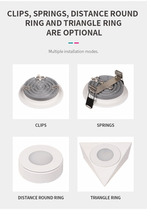 ไฟดาวน์ไลท์ LED ติดพื้นผิวไฟดาวน์ไลท์แบบกลมติดตู้ไฟ3W ขนาดเล็ก - Product Image 2