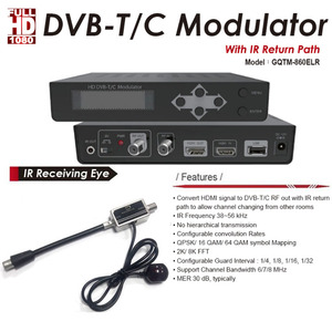 グッドマインドGMEISDB ISDB-T QAM HD ISDBT DVB-T DVBT DVB T C HDMIからATSCエンコーダーデジタルケーブルTVRf変調器ATSCH265 - Product Image 6