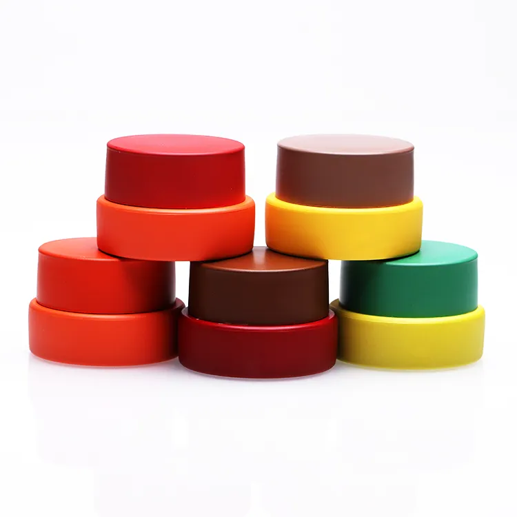 Tarro de crema cosmético de plástico PP pequeño de 5ml, contenedor de varios colores de Gel de brillo de uñas mate de 5g