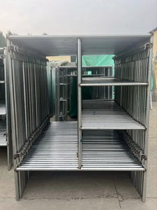 Mason-Gerüst aus verzinktem Stahlrohr | H-Frame-Tür gerüsts ystem