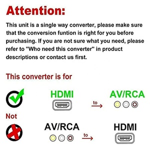 Convertidor HDMI2AV 1080P 60Hz HDMI a compuesto 3 RCA AV, adaptador, componente convertidor - Product Image 4