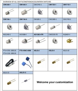 Tedarik CW1745-1 45 derece cıva eğim anahtarı açı sensörü modülü NO NC topu anahtarı/titreşim anahtarı - Product Image 3