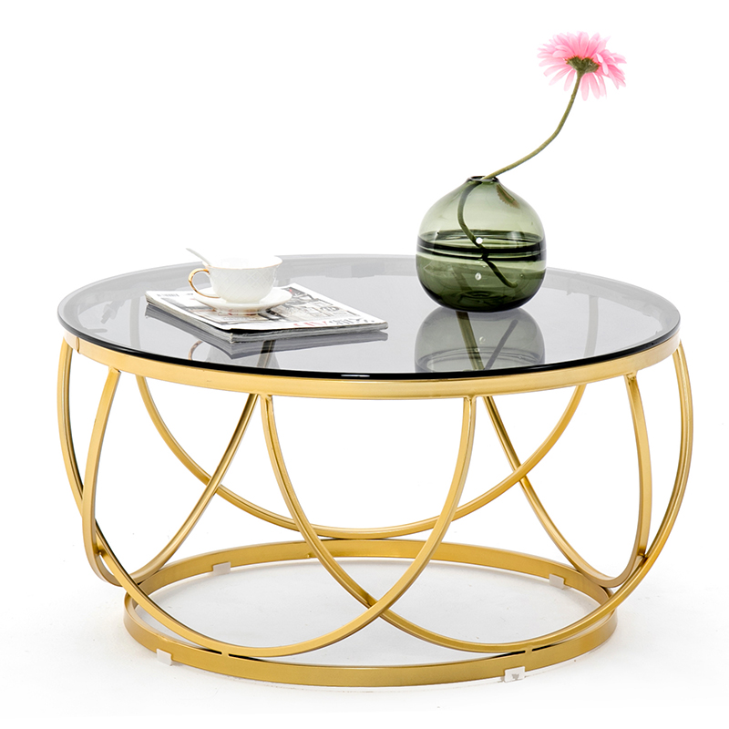Großhandel beistelltisch glas rund Kaufen Sie die besten beistelltisch