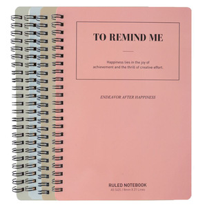 Cuaderno de bobina de color A5 Bloc de notas 60 páginas Cuadernos para estudiantes Libro de ejercicios Suministros de oficina