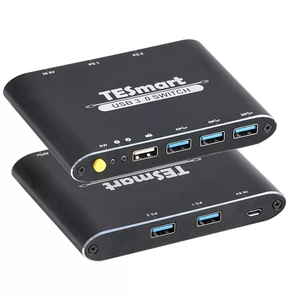 TESmart-interruptor USB OEM ODM, compatible con 2PC, ordenadores, 2 USB 2,0 3,0, teclas calientes 2x1, USB 3,0, conmutador de datos - Product Image 1